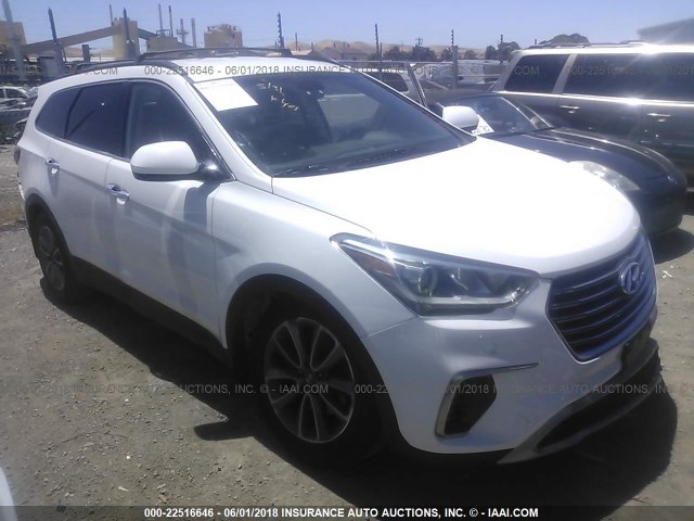 KM8SM4HF1HU223273 - 2017 HYUNDAI SANTA FE SE WHITE photo 1