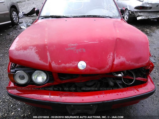 WBAHE5325SGA65158 - 1995 BMW 540 I RED photo 10