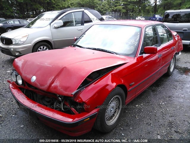WBAHE5325SGA65158 - 1995 BMW 540 I RED photo 2