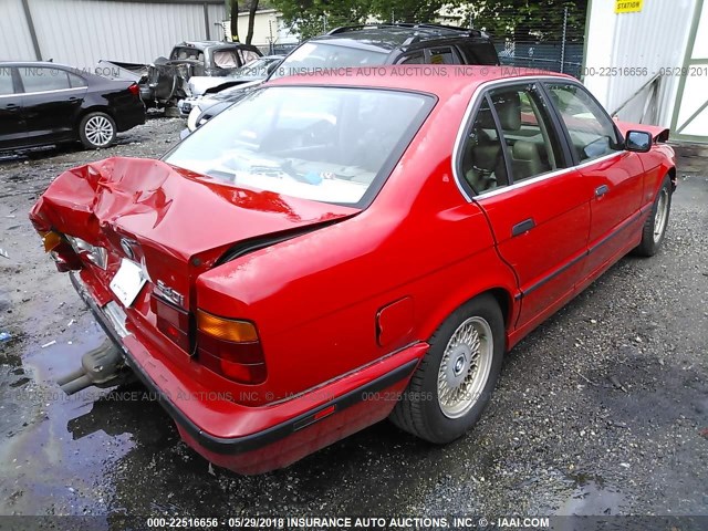 WBAHE5325SGA65158 - 1995 BMW 540 I RED photo 4