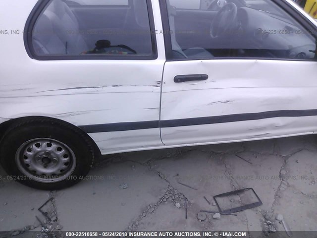 JT2EL43S6R0465065 - 1994 TOYOTA TERCEL DX WHITE photo 6