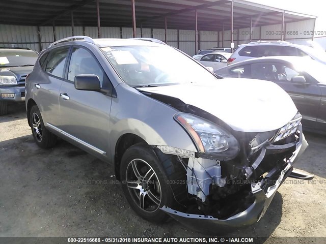 JN8AS5MVXEW712364 - 2014 NISSAN ROGUE SELECT S GRAY photo 1