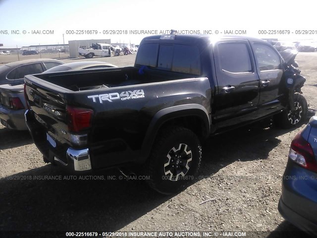 3TMCZ5AN0GM031444 - 2016 TOYOTA TACOMA DBL CAB/SR/SR5/TRD SPT/OR BLACK photo 4