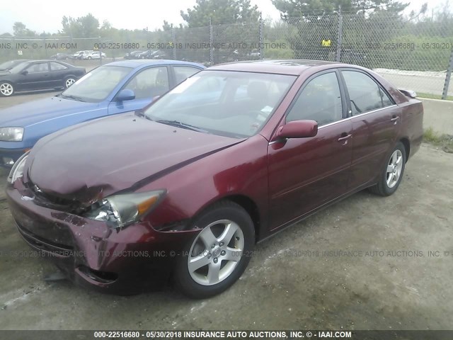 4T1BE32K44U330597 - 2004 TOYOTA CAMRY LE/XLE/SE 勃艮第红 照片 2