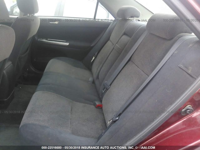 4T1BE32K44U330597 - 2004 TOYOTA CAMRY LE/XLE/SE 勃艮第红 照片 8