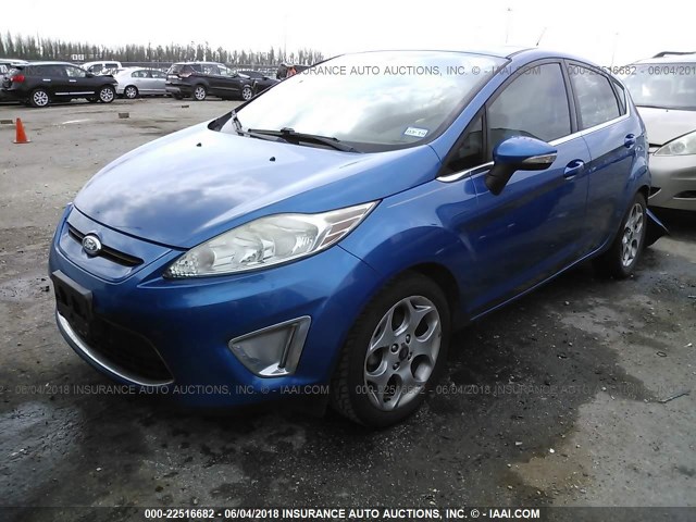 3FADP4FJXBM148487 - 2011 FORD FIESTA SES BLUE photo 2