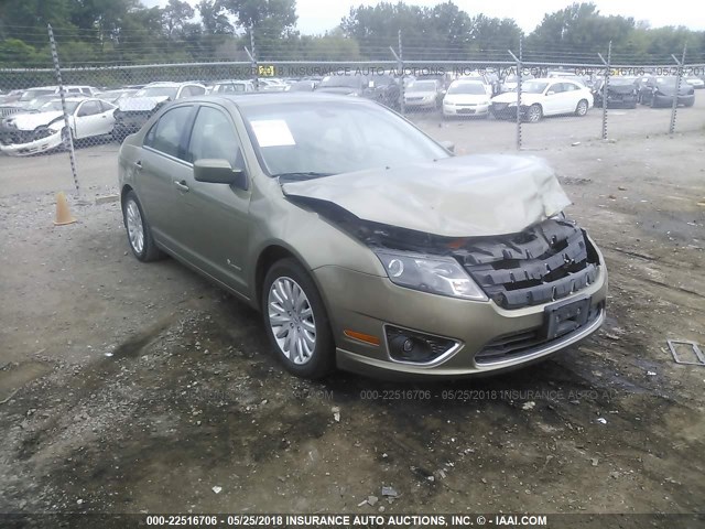 3FADP0L37CR223004 - 2012 FORD FUSION HYBRID GREEN photo 1