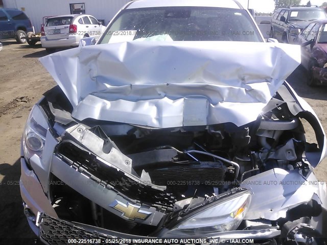 2GNFLHE35E6349731 - 2014 CHEVROLET EQUINOX LTZ SILVER photo 10