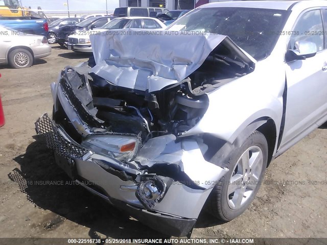 2GNFLHE35E6349731 - 2014 CHEVROLET EQUINOX LTZ SILVER photo 6