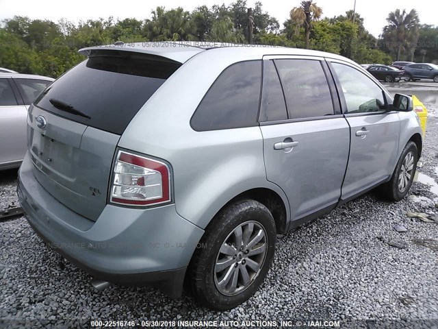 2FMDK49CX7BA87894 - 2007 FORD EDGE SEL PLUS SILVER photo 4