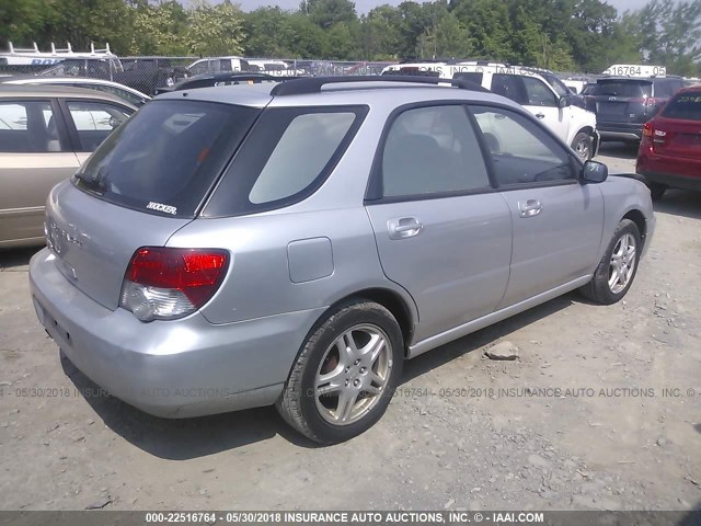 JF1GG67595H816637 - 2005 SUBARU IMPREZA RS SILVER photo 4