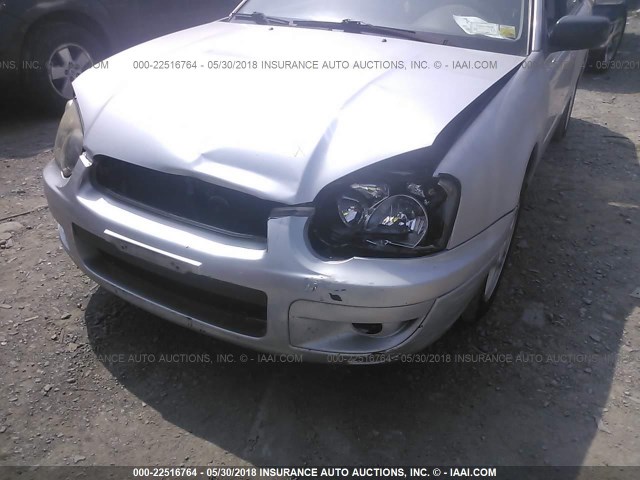 JF1GG67595H816637 - 2005 SUBARU IMPREZA RS SILVER photo 6