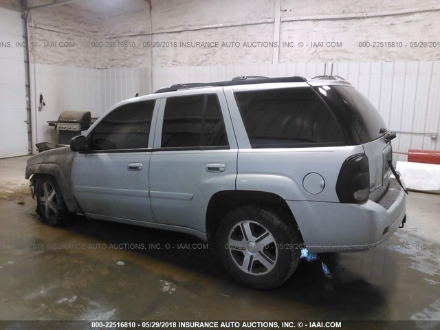 1GNDS13S172256930 - 2007 CHEVROLET TRAILBLAZER LS/LT SILVER photo 3