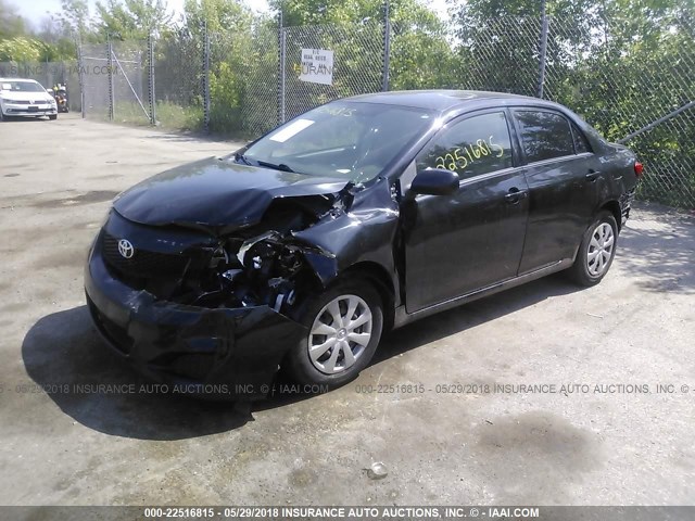 JTDBL40E399069907 - 2009 TOYOTA COROLLA LE/XLE BLACK photo 2