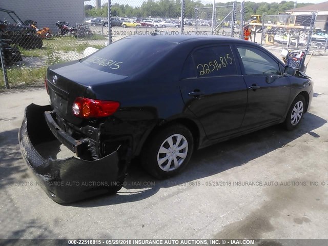 JTDBL40E399069907 - 2009 TOYOTA COROLLA LE/XLE BLACK photo 4