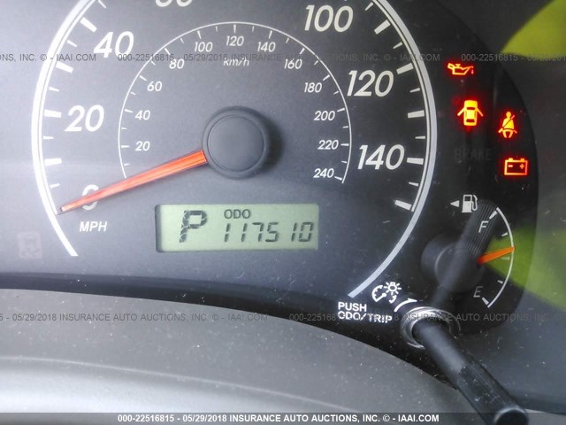 JTDBL40E399069907 - 2009 TOYOTA COROLLA LE/XLE BLACK photo 7