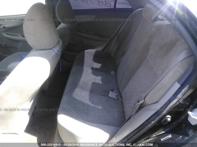 JTDBL40E399069907 - 2009 TOYOTA COROLLA LE/XLE BLACK photo 8