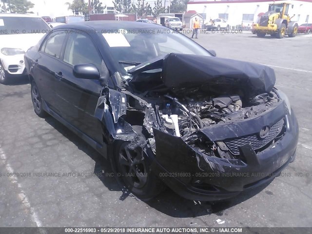 1NXBU40E09Z087500 - 2009 TOYOTA COROLLA S/LE/XLE BLACK photo 1