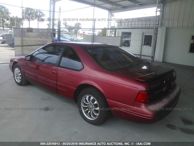 1FALP62W7VH144673 - 1997 FORD THUNDERBIRD LX MAROON photo 3