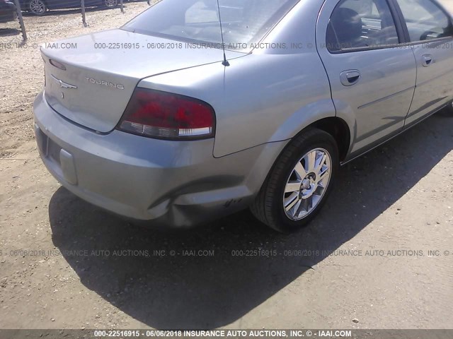 1C3EL56R06N138783 - 2006 CHRYSLER SEBRING TOURING GRAY photo 6