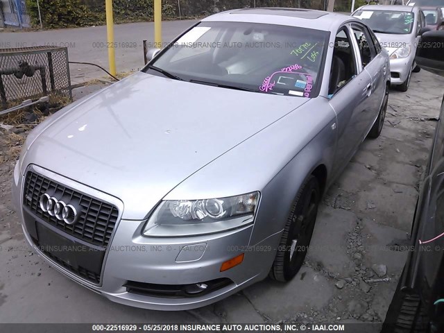 WAUDH74F78N017813 - 2008 AUDI A6 3.2 QUATTRO SILVER photo 2