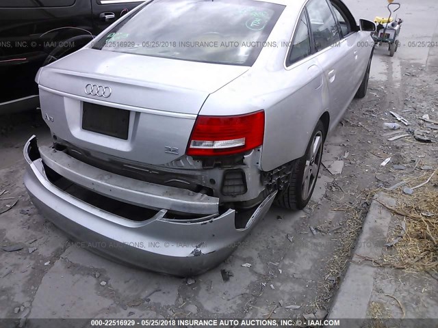 WAUDH74F78N017813 - 2008 AUDI A6 3.2 QUATTRO SILVER photo 4