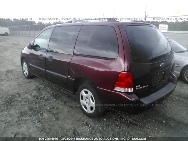 2FMDA51626BA45569 - 2006 FORD FREESTAR SE MAROON photo 3