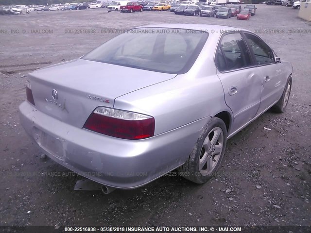 19UUA56882A020682 - 2002 ACURA 3.2TL TYPE-S SILVER photo 4