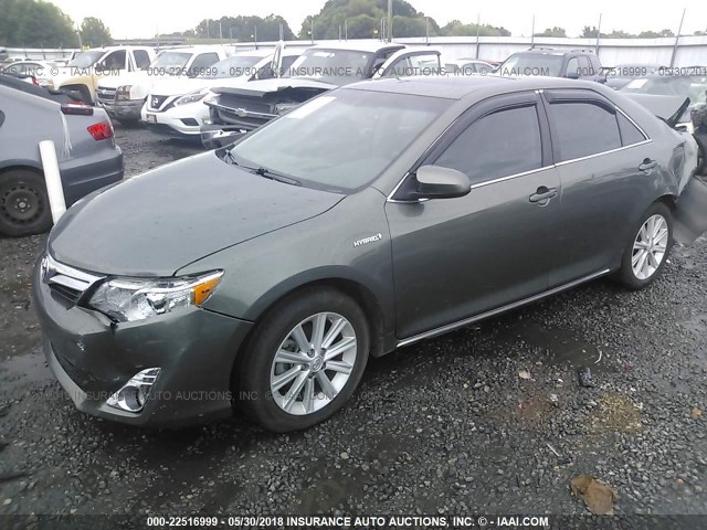 4T1BD1FK5CU029174 - 2012 TOYOTA CAMRY HYBRID/LE/XLE 绿色 照片 2