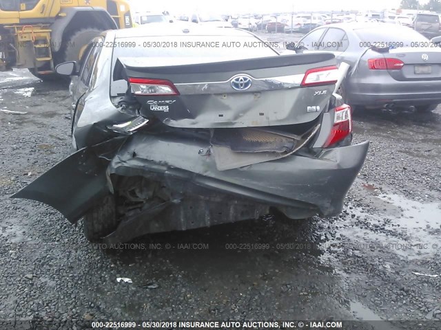 4T1BD1FK5CU029174 - 2012 TOYOTA CAMRY HYBRID/LE/XLE 绿色 照片 6