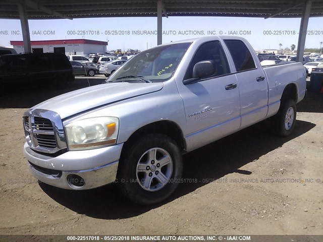 1D7HA18N66S647396 - 2006 DODGE RAM 1500 ST/SLT SILVER photo 2