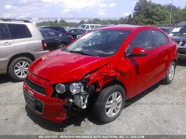 1G1JB5SH7C4114551 - 2012 CHEVROLET SONIC LS 红色 照片 2