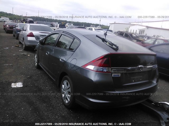 JHMZE2H58ES001444 - 2014 HONDA INSIGHT LX GRAY photo 3