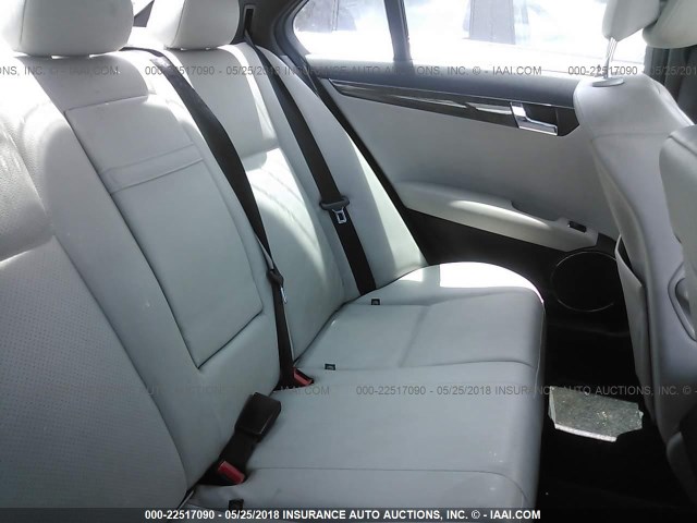 WDDGF56XX9R064074 - 2009 MERCEDES-BENZ C 350 GRAY photo 8