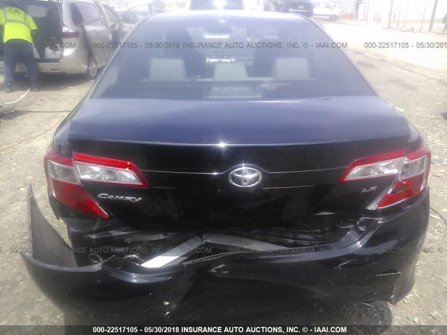 4T1BF1FK0CU090765 - 2012 TOYOTA CAMRY SE/LE/XLE 黑色 照片 6