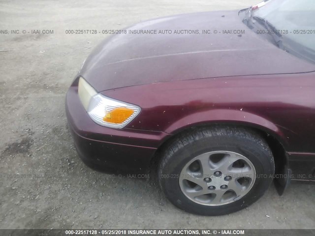 4T1BG28K8YU621332 - 2000 TOYOTA CAMRY CE/LE/XLE 勃艮第红 照片 6