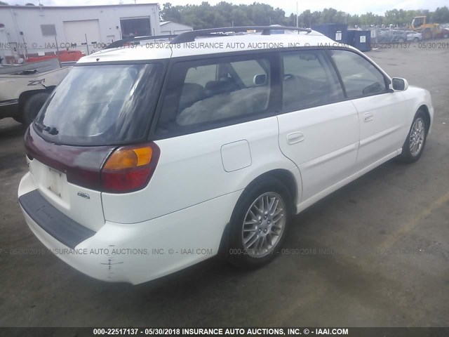 4S3BH635037309457 - 2003 SUBARU LEGACY L/L SPECIAL WHITE photo 4