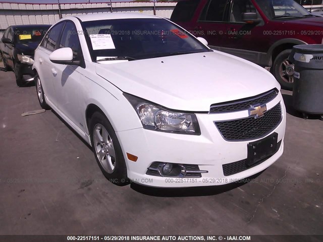 1G1PF5S94B7266128 - 2011 CHEVROLET CRUZE LT WHITE photo 1