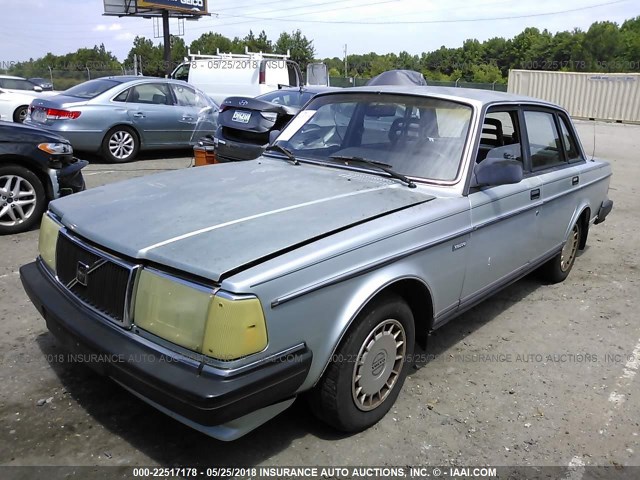 YV1AX8842J1319234 - 1988 VOLVO 244 DL/GL SILVER photo 2