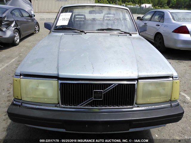 YV1AX8842J1319234 - 1988 VOLVO 244 DL/GL SILVER photo 6