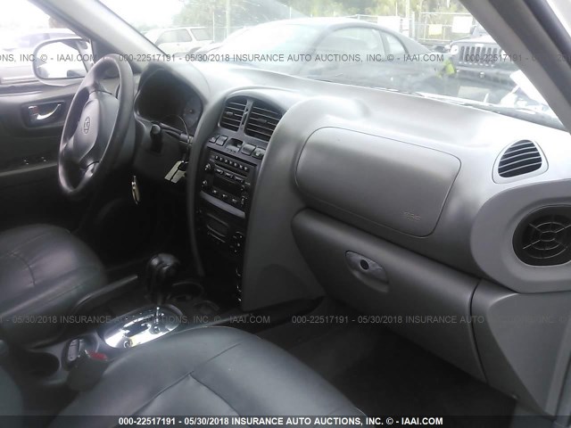 KM8SC73E53U560282 - 2003 HYUNDAI SANTA FE GLS/LX WHITE photo 5