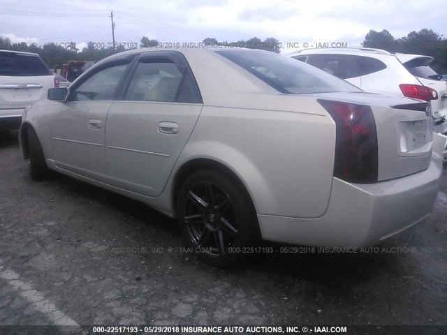 1G6DP577470169805 - 2007 CADILLAC CTS HI FEATURE V6 TAN photo 3