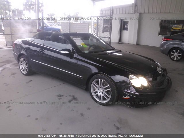 WDBTK56FX8F234864 - 2008 MERCEDES-BENZ CLK 350 BLACK photo 1