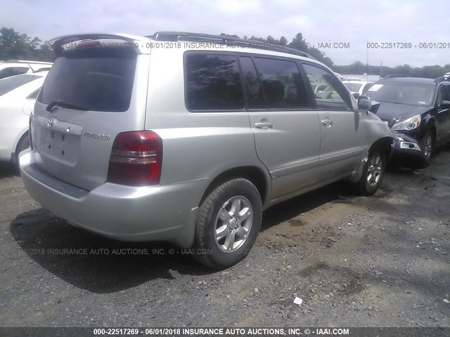 JTEHF21A030107232 - 2003 TOYOTA HIGHLANDER LIMITED SILVER photo 4