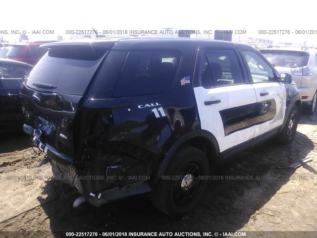 1FM5K8AR5FGA46026 - 2015 FORD EXPLORER POLICE INTERCEPTOR BLACK photo 4