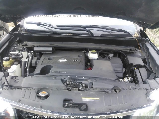 5N1AR2MN5EC699249 - 2014 NISSAN PATHFINDER S/SV/SL/PLATINUM 黑色 照片 10