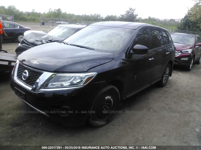 5N1AR2MN5EC699249 - 2014 NISSAN PATHFINDER S/SV/SL/PLATINUM BLACK photo 2