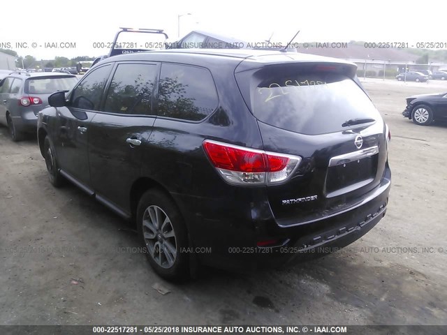 5N1AR2MN5EC699249 - 2014 NISSAN PATHFINDER S/SV/SL/PLATINUM BLACK photo 3