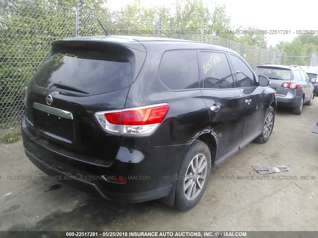 5N1AR2MN5EC699249 - 2014 NISSAN PATHFINDER S/SV/SL/PLATINUM BLACK photo 4