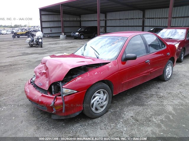 1G1JF5243W7133117 - 1998 CHEVROLET CAVALIER LS RED photo 2